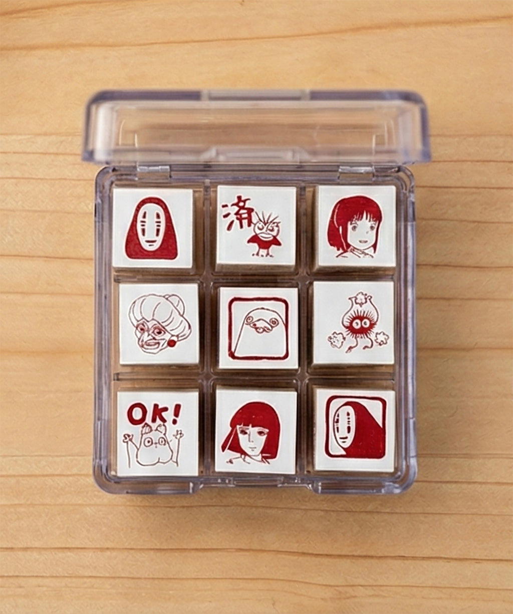 Studio Ghibli – Chihiros Reise ins Zauberland Check Stempel Set (9 Stempel)