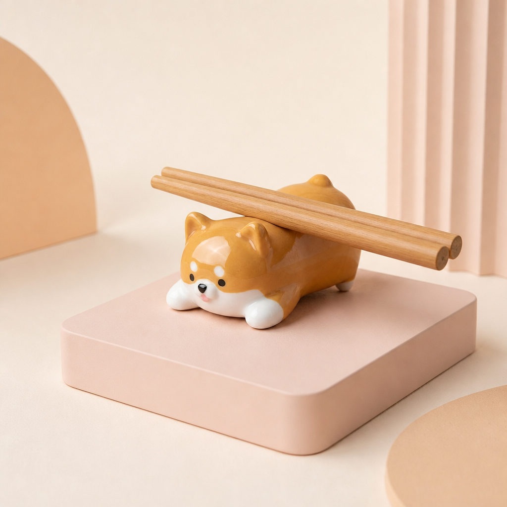 Cup Noodle Halter und Stäbchenablage Shiba Inu