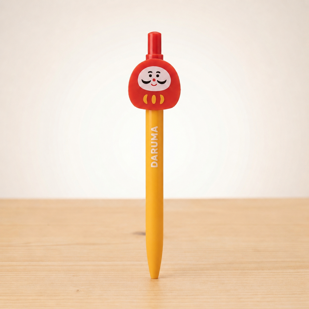 Kugelschreiber – Daruma Glücksbringer-Stift mit japanischem Design