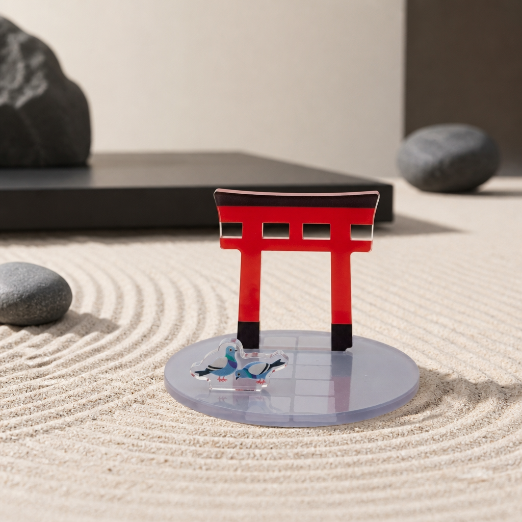 Acryl Smartphone-Ständer Torii – Japanisches Tor-Motiv