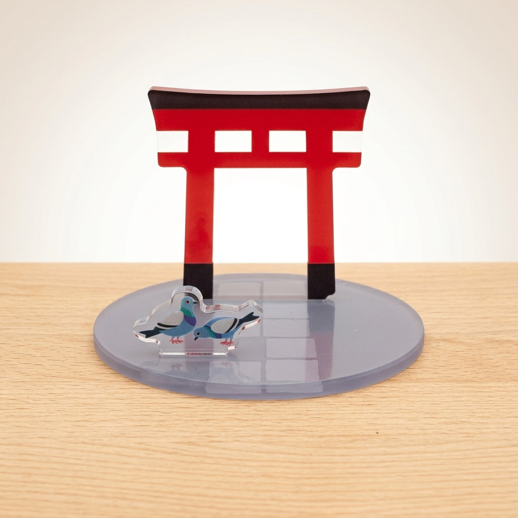 Acryl Smartphone-Ständer Torii – Japanisches Tor-Motiv