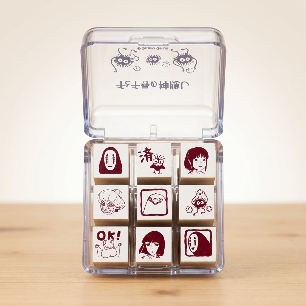 Studio Ghibli – Chihiros Reise ins Zauberland Check Stempel Set (9 Stempel)