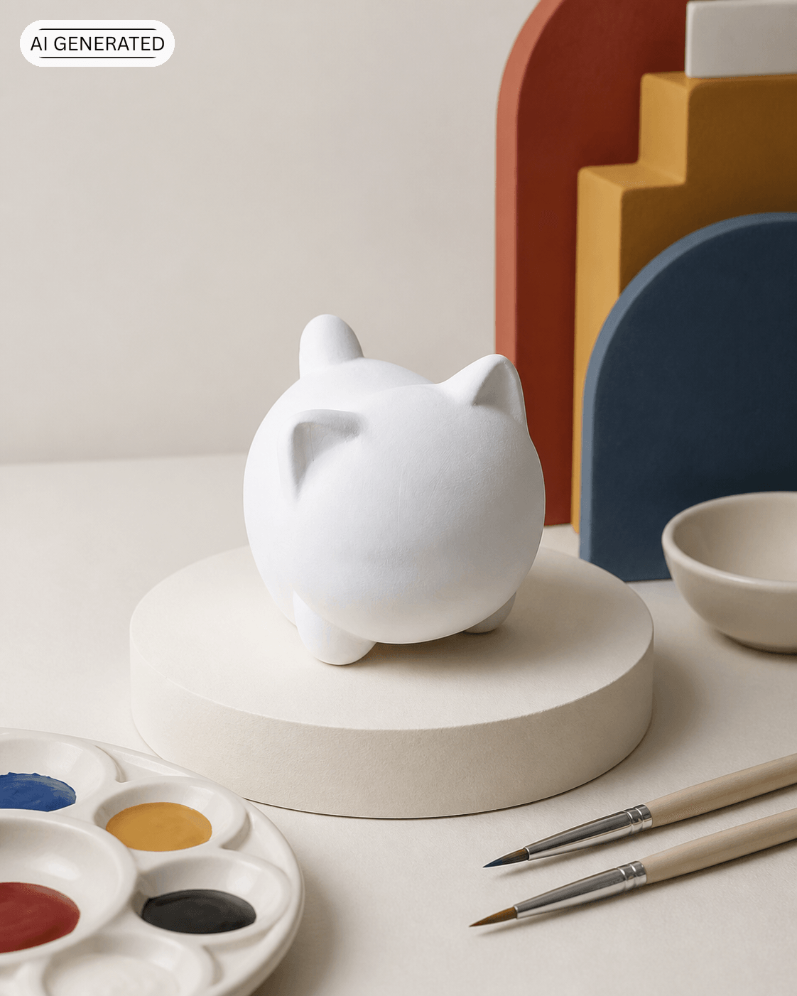 Hariko-Inu - Nurie Mascot Figur zum Bemalen
