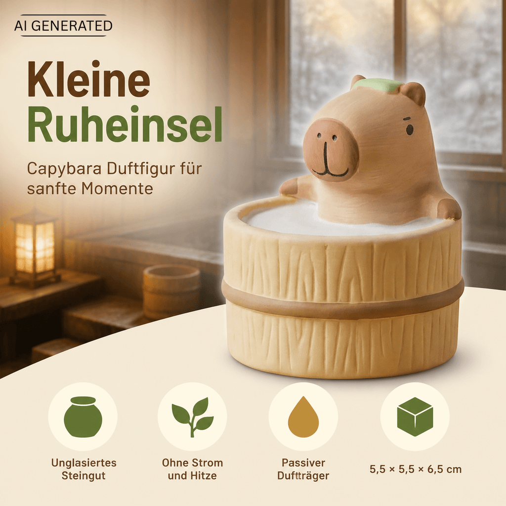Yururi Biyori Aromafigur Capybara (Wasserschwein) im Onsen
