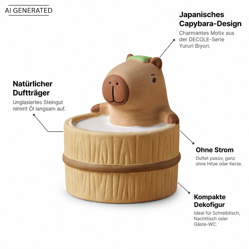 Yururi Biyori Aromafigur Capybara (Wasserschwein) im Onsen