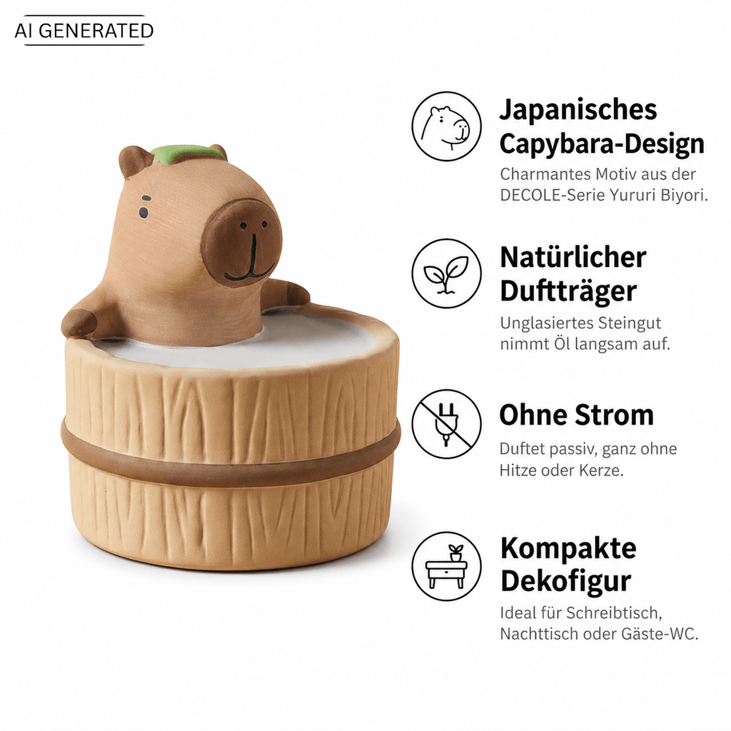 Yururi Biyori Aromafigur Capybara (Wasserschwein) im Onsen