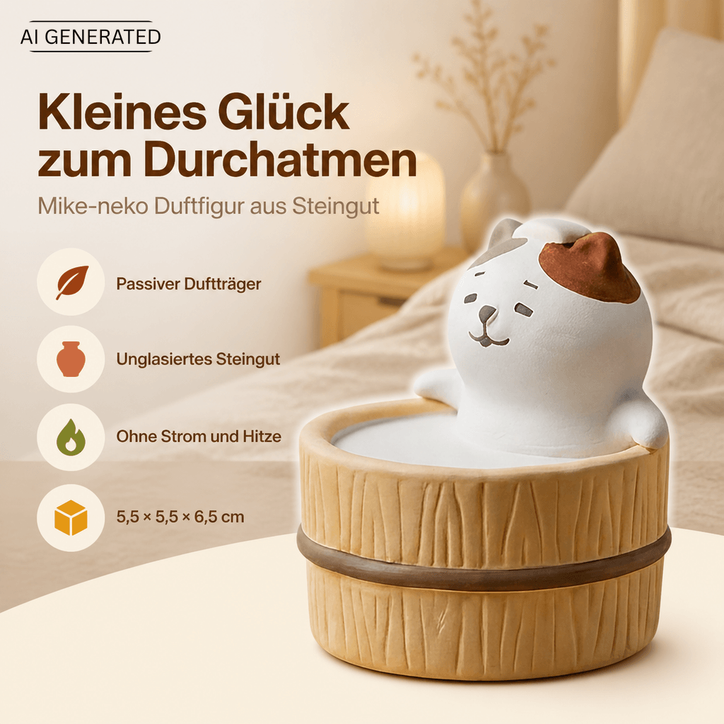 Yururi Biyori Aromafigur Katze (Neko) im Onsen
