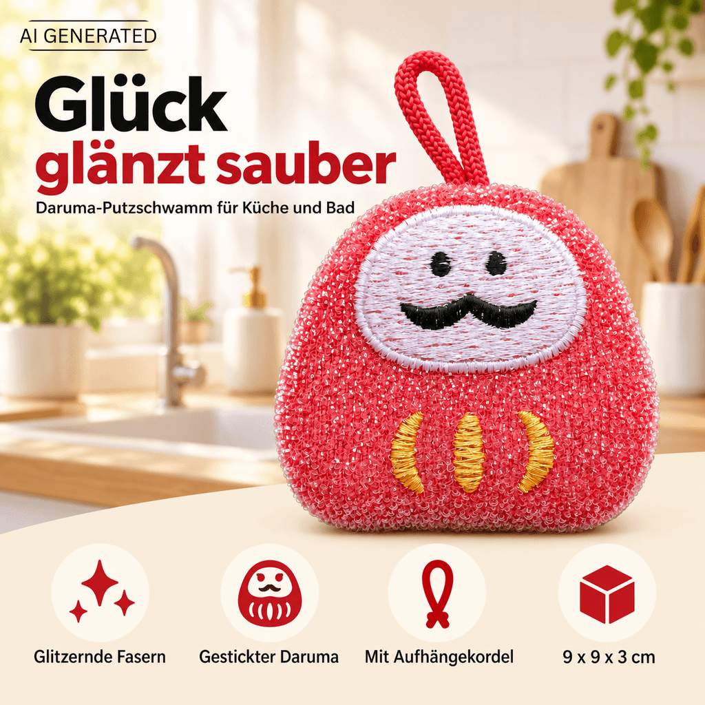 Reinigungsschwamm Daruma