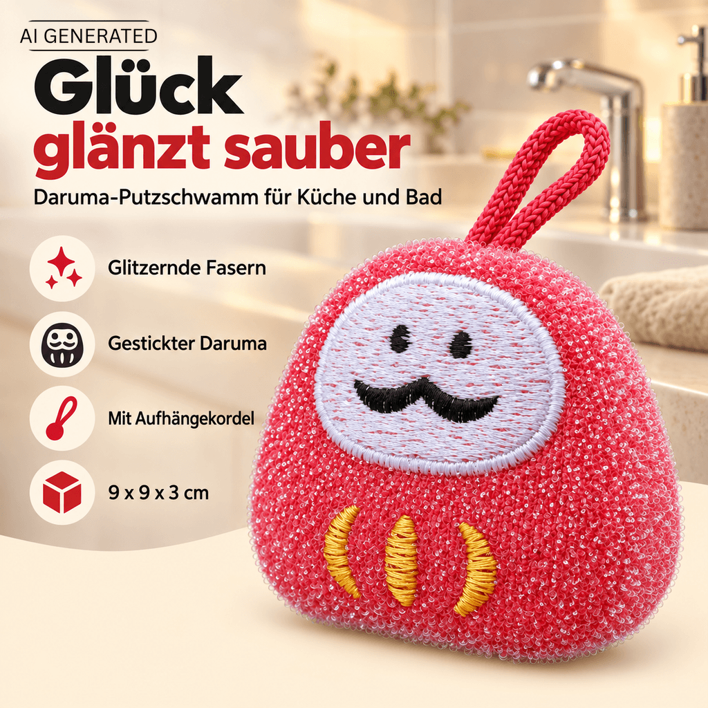 Reinigungsschwamm Daruma
