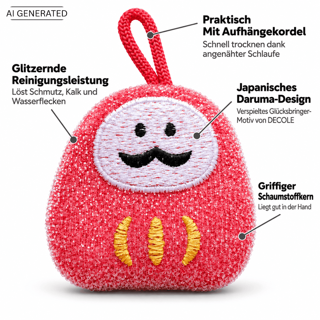 Reinigungsschwamm Daruma