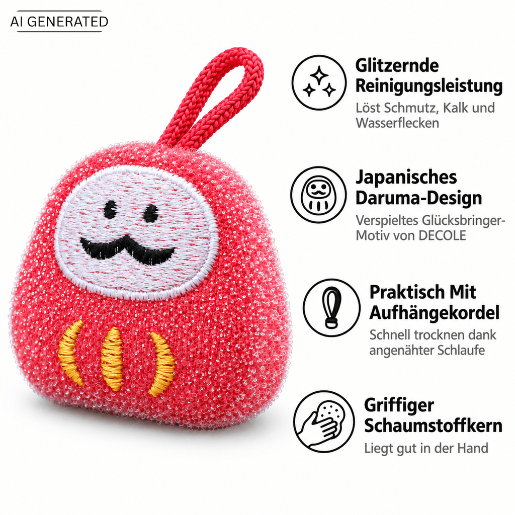 Reinigungsschwamm Daruma