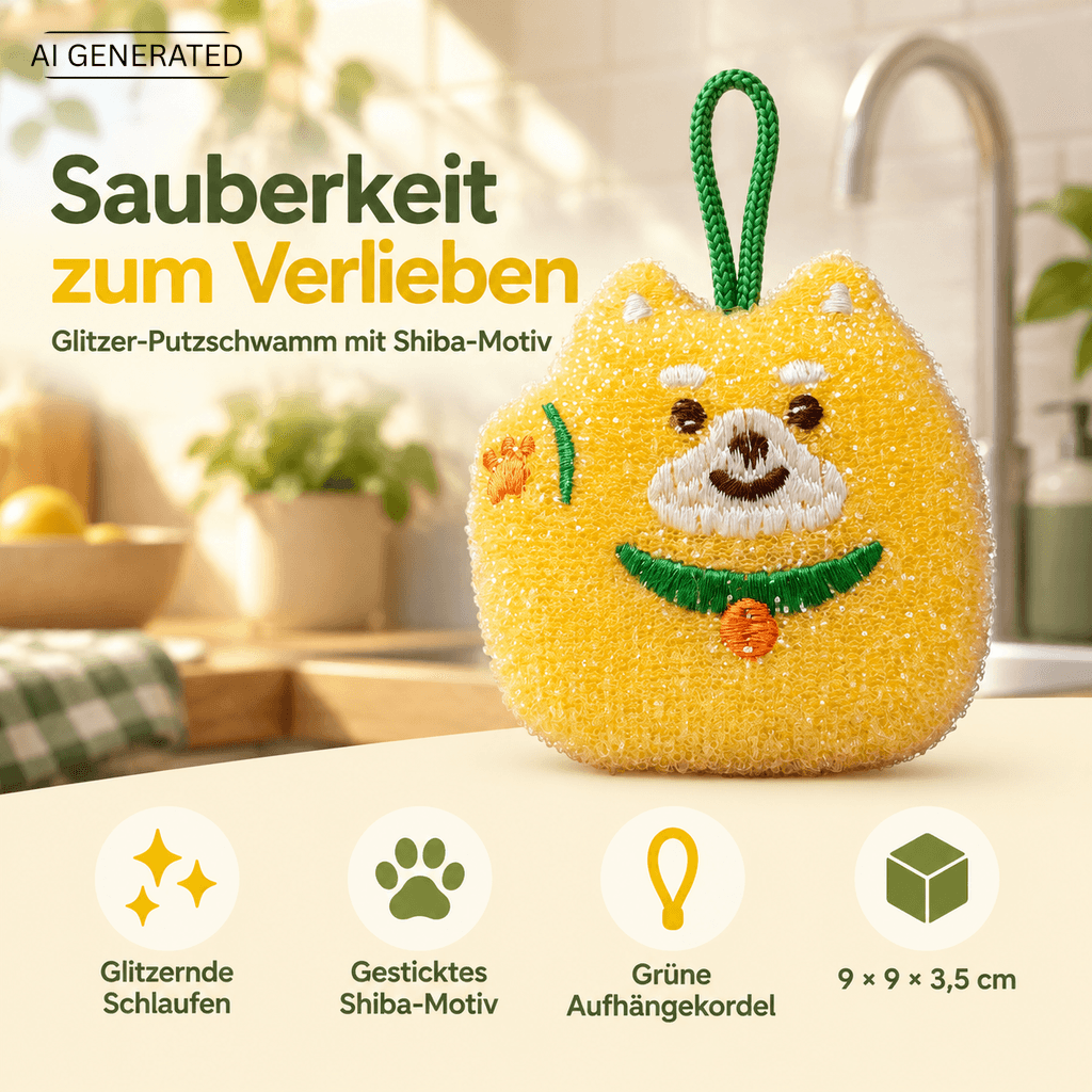Reinigungsschwamm Maneki Shiba Inu
