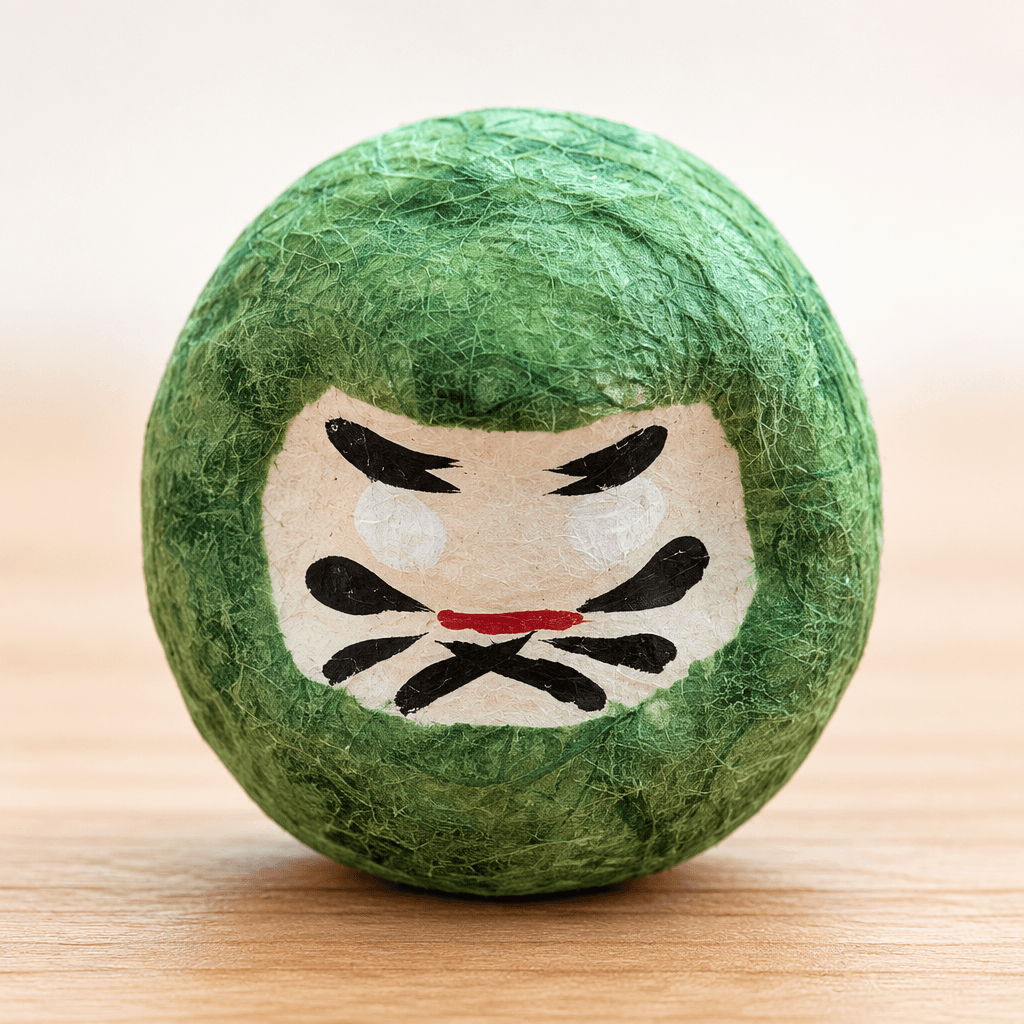 Daruma aus Washi: handgefertigter Glücksbringer aus Japan