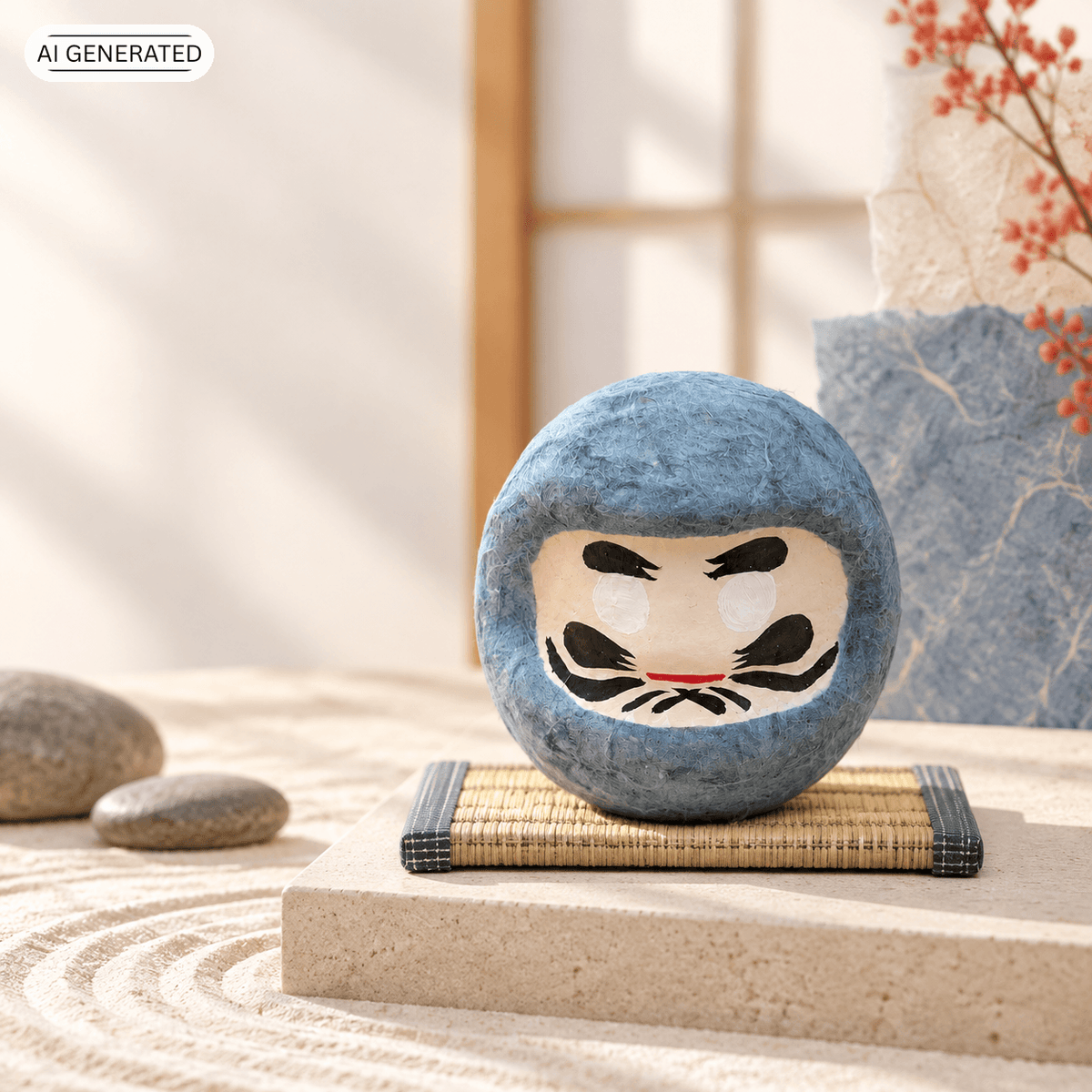 Daruma aus Washi: handgefertigter Glücksbringer aus Japan
