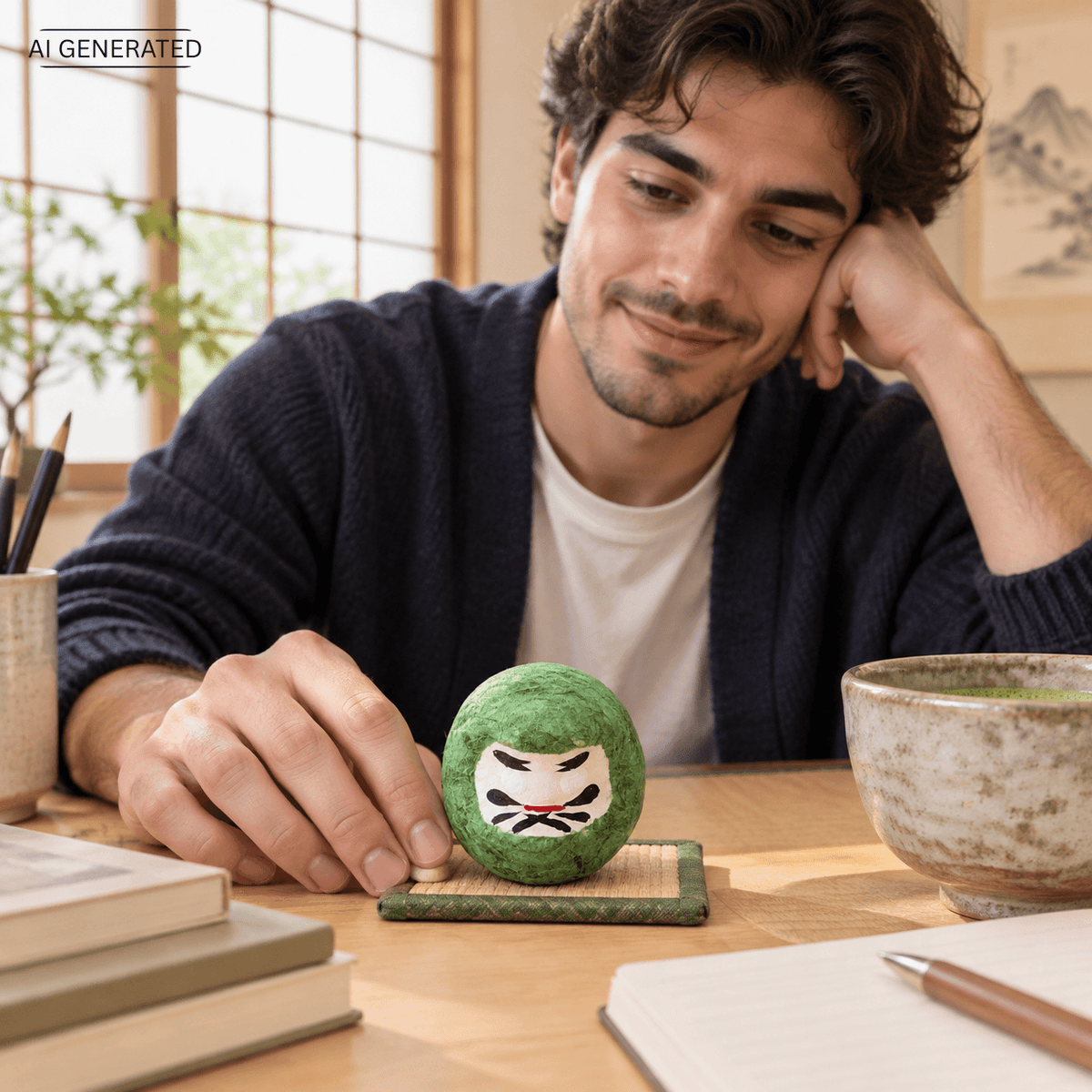 Daruma aus Washi: handgefertigter Glücksbringer aus Japan