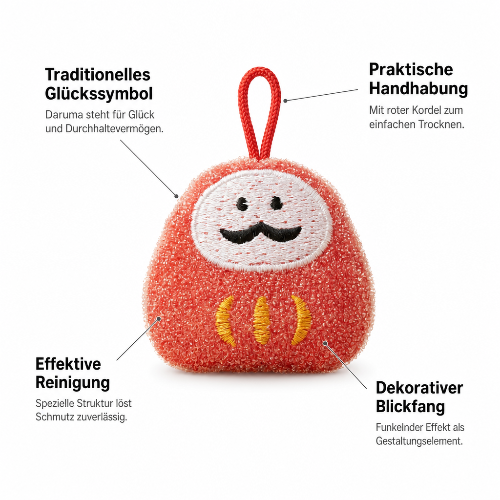 Reinigungsschwamm Daruma