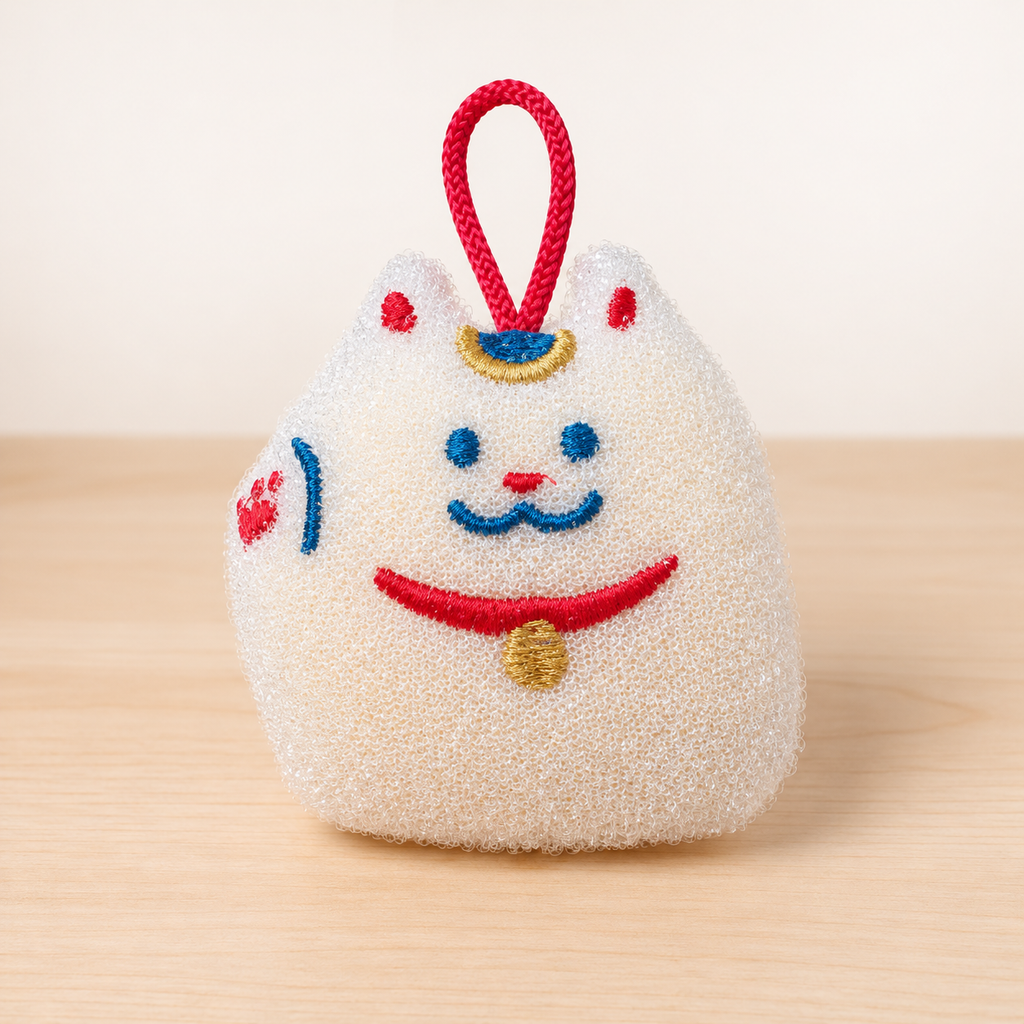 Reinigungsschwamm Maneki-neko Winkekatze