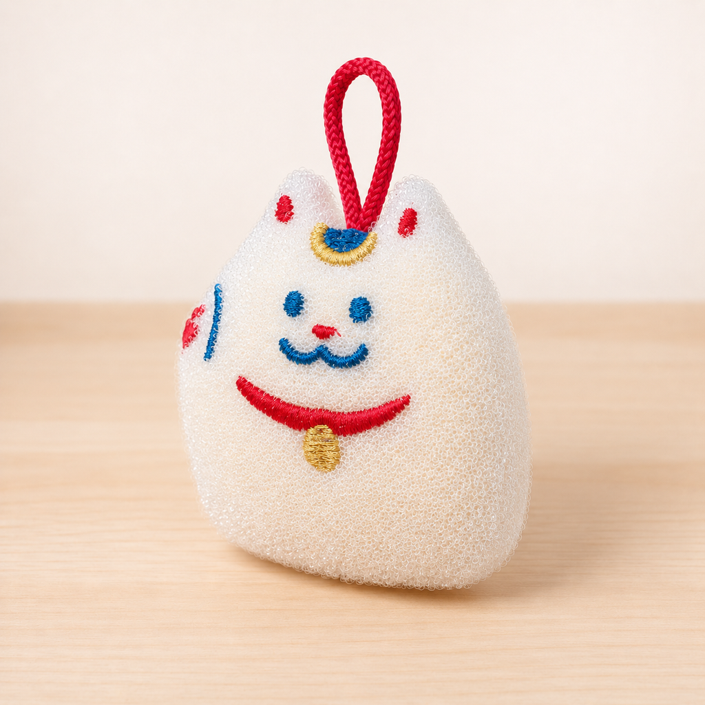 Reinigungsschwamm Maneki-neko Winkekatze