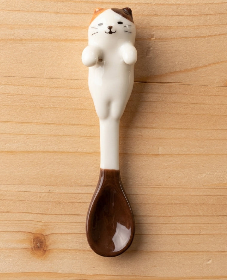 Keramik-Löffel japanische Glückskatze Mike-neko