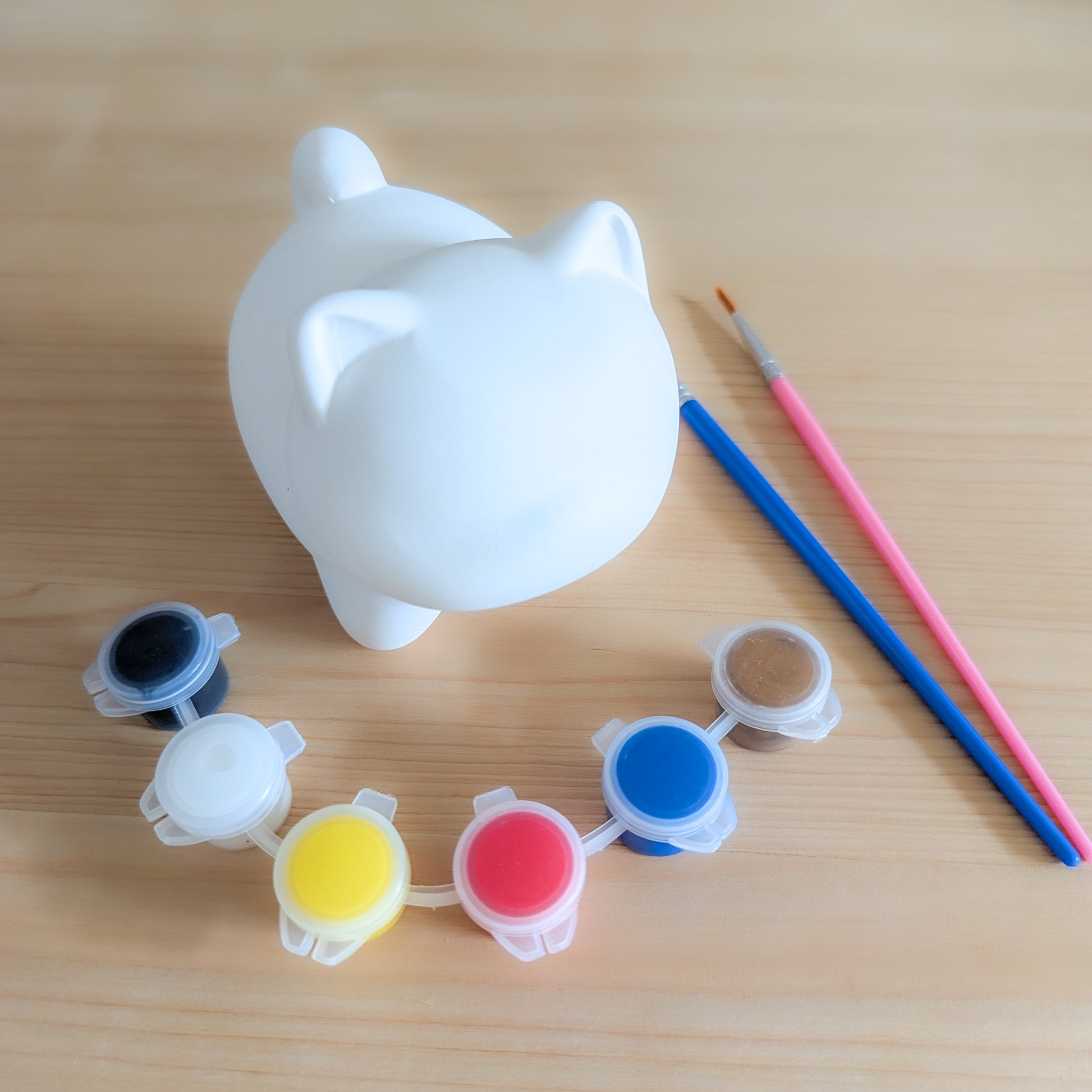 Nurie Mascot Figur Katze stehend – Keramik Malfigur zum Bemalen