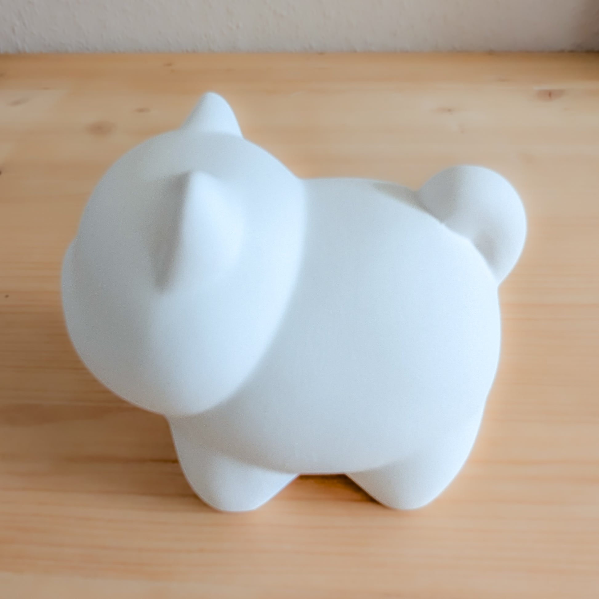 Nurie Mascot Figur Katze stehend – Keramik Malfigur zum Bemalen