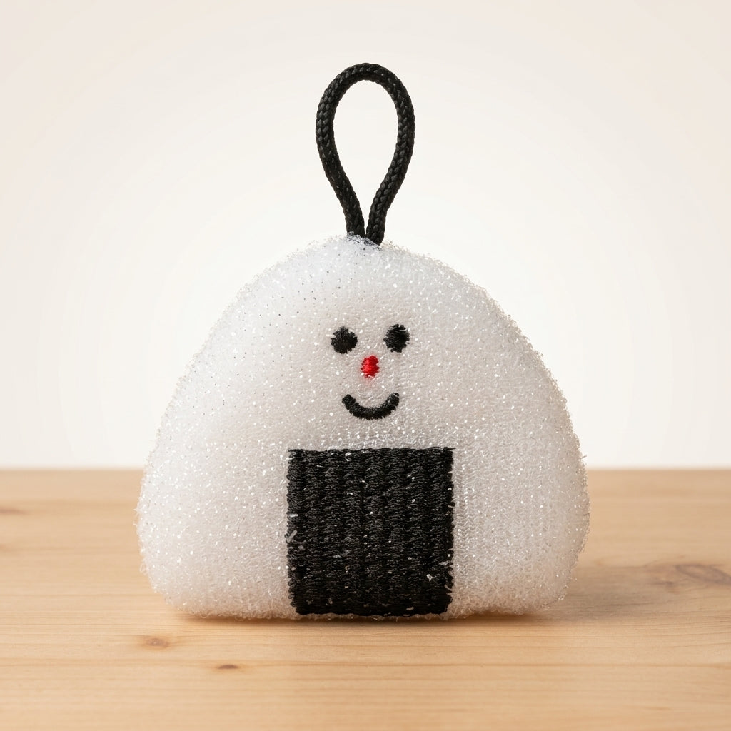 Decole Reinigungsschwamm Onigiri mit Aufhängeschlaufe