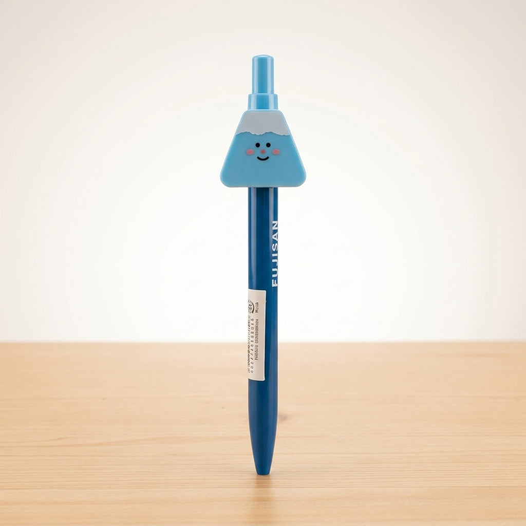 Fuji-san Kugelschreiber – Blauer Stift mit Berg-Motiv