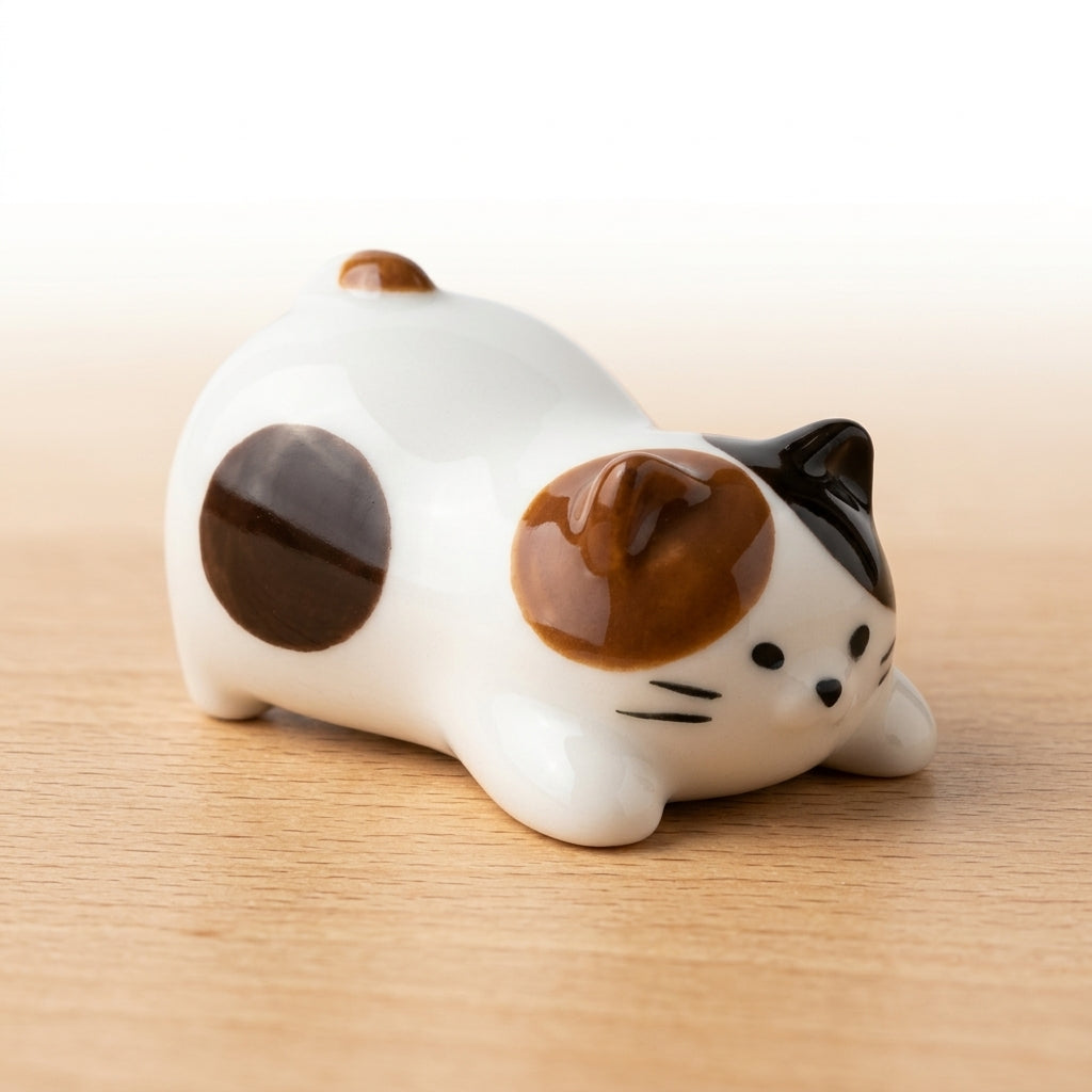 Decole Cup Noodle Deckelhalter und Stäbchenablage Neko Katze