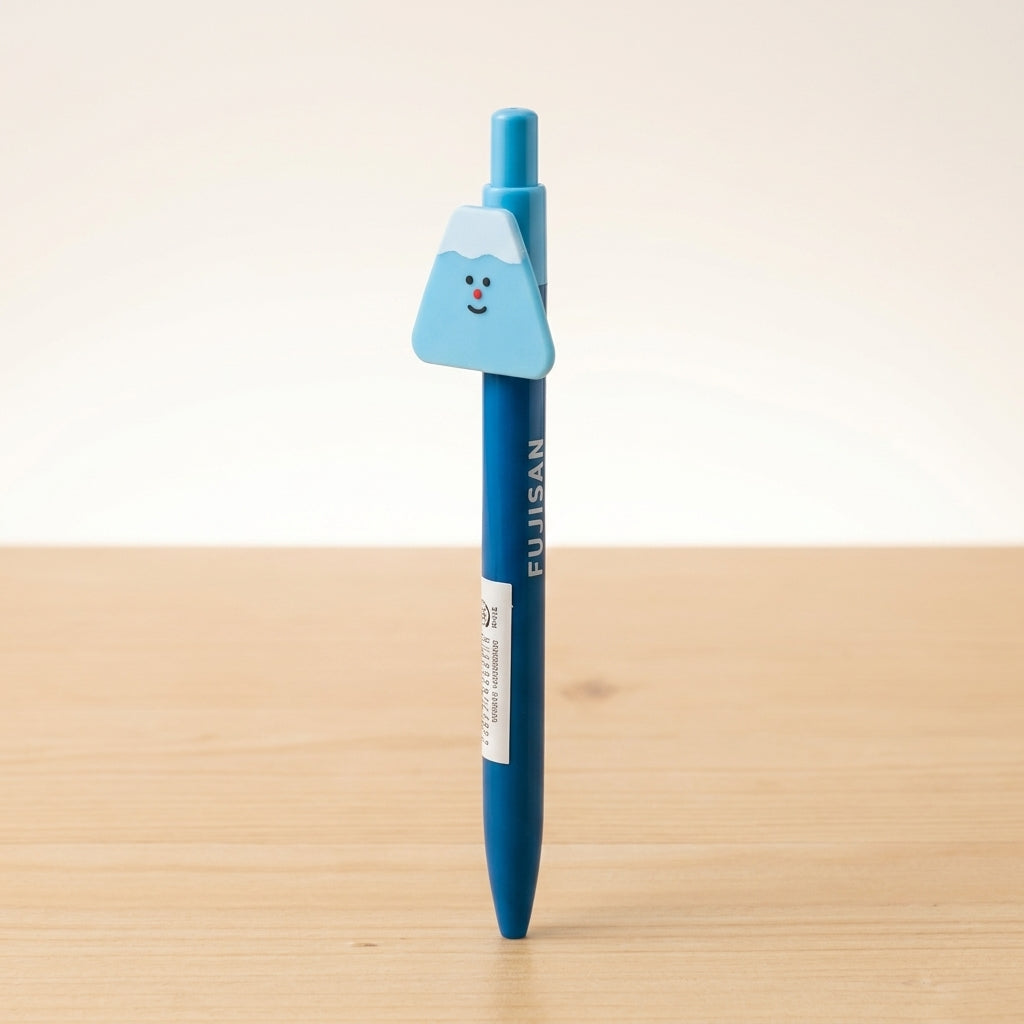 Fuji-san Kugelschreiber – Blauer Stift mit Berg-Motiv