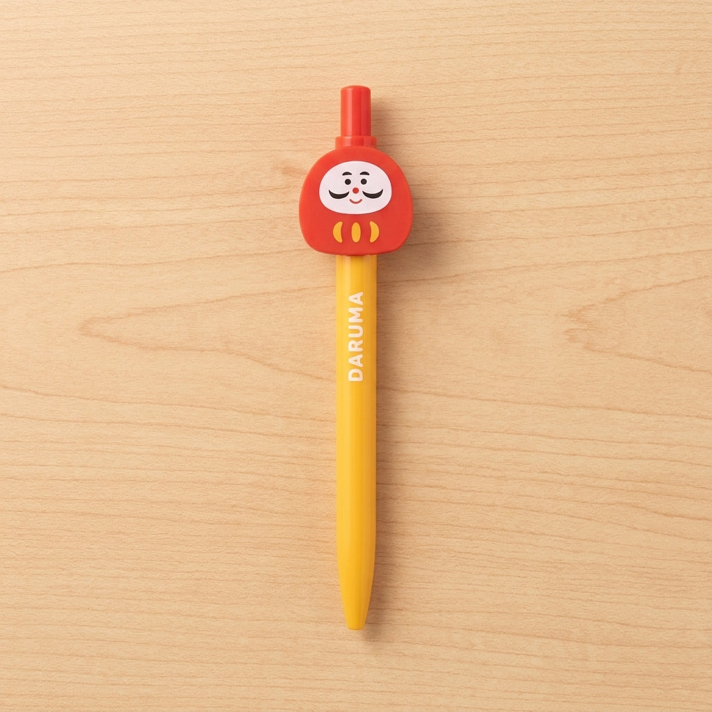 Kugelschreiber – Daruma Glücksbringer-Stift mit japanischem Design