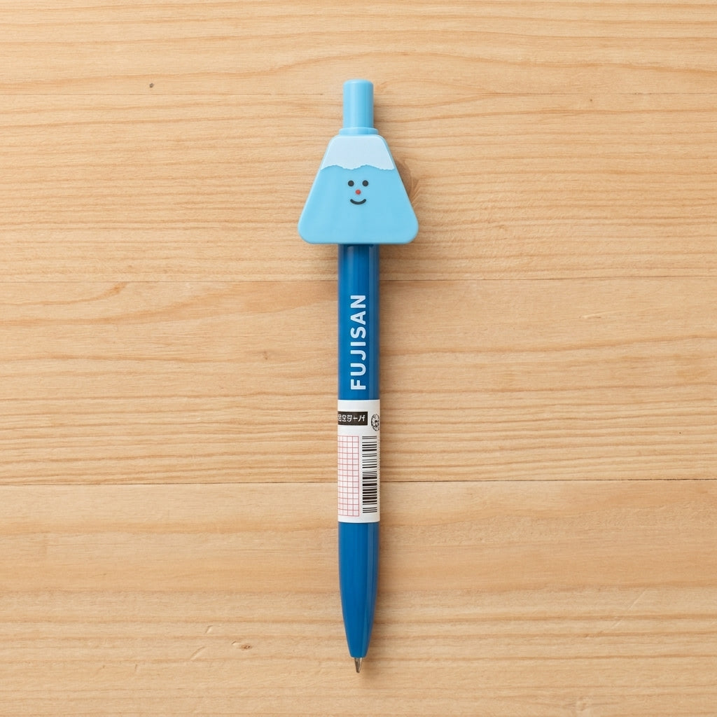 Fuji-san Kugelschreiber – Blauer Stift mit Berg-Motiv